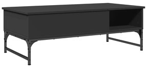 Mesa de centro 100x50x35 cm derivados de madeira/metal preto