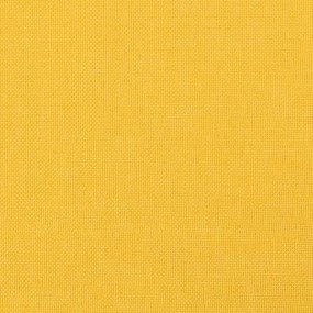 Cadeira de descanso tecido amarelo mostarda