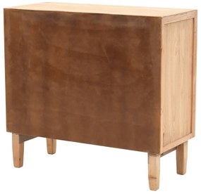 Armário com gavetas madeira de abeto maciça 80x36x75 cm
