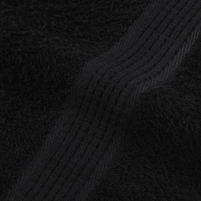 Toalhas 4 pcs 100x200 cm 360 gsm 100% algodão preto