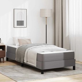 vidaXL Cama Outros Cinzeto 80 x 200 cm Couro sintético