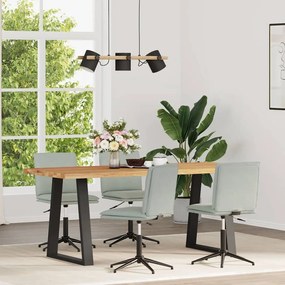 vidaXL Cadeiras de jantar 4 pcs veludo cinzento-claro