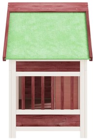 Casota para cães 96x60,5x87 cm pinho maciço cor moca