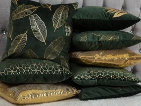 Conjunto de 2 almofadas decorativas em veludo verde escuro 45 x 45 cm CELOSIA Beliani
