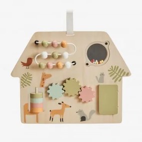 Quadro De Atividades Multiuso De Madeira Mahina Kids Castanho Madeira - Sklum