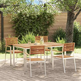vidaXL Conjunto de Jantar para Jardim 5 pcs