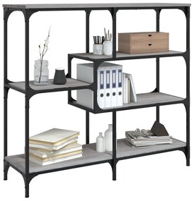 Mesa consola 103x32x95 cm derivados de madeira cinzento sonoma