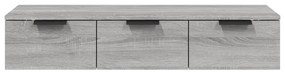 Armário de parede 102x30x20cm derivados madeira cinzento sonoma