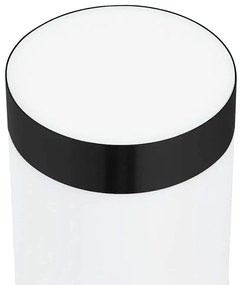 Luz de Parede Externa com Sensor Preto Aço Inoxidável IP44