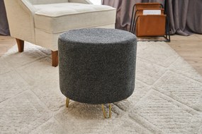Pouffe Asmara Gabbana – Anthracite Copper – 40x40x40 cm