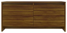 Mesa de centro derivados de madeira carvalho castanho