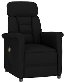 Poltrona de Massagem vidaXL Preto em Tecido Microfibra