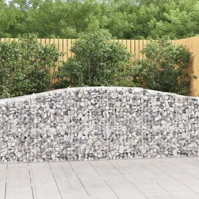 Cestos gabião arqueados 9 pcs 400x50x80/100cm ferro galvanizado