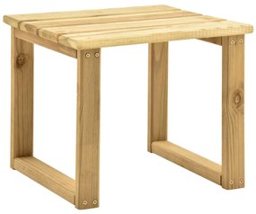 Espreguiçadeira de jardim com mesa e almofadão pinho impregnado