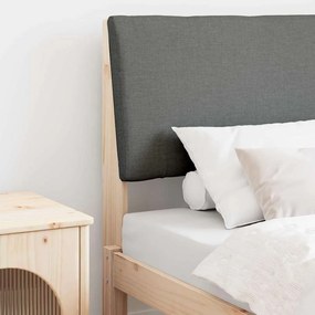 vidaXL Cabeceira estofada Cinza Escuro 75 cm