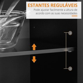 Ilha / Carrinho de Cozinha com Rodas Móvel Auxiliar de Cozinha com 2 G