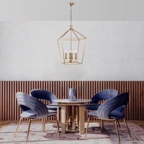 Chandelier Till – Dourado – 50 x 71 x 123 cm