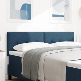 Cabeceira LED vidaXL Almofadada Azul 72 cm em Tecido
