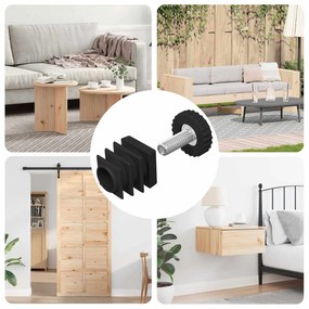 vidaXL Calços para Móveis Ajustável 1895 pcs Preto PP