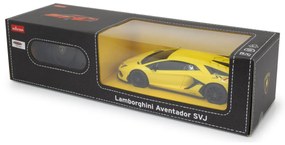 Carro Telecomandado Lamborghini Aventador SVJ 1:24 2,4GHz Amarelo