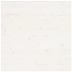 Tampo de mesa quadrado 80x80x2,5 cm pinho maciço branco