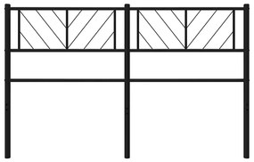 Cabeceira de cama 135 cm metal preto