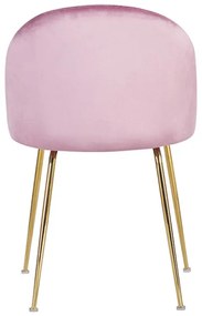 Pack 4 Cadeiras Golden Dalnia Veludo - Rosa