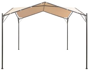 Gazebo tenda com toldo 4x4 m aço bege