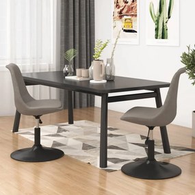 vidaXL Cadeiras de jantar giratórias 2 pcs veludo cinzento-claro