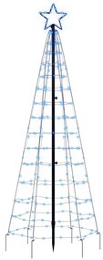 Iluminação p/ árvore de Natal c/ estacas 220 LEDs 180 cm azul