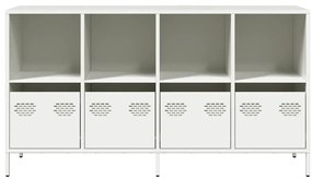 Aparador 135x39x73,5 cm aço laminado a frio branco
