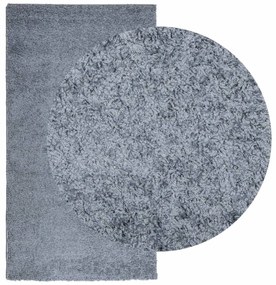 Tapete shaggy de pelo alto PAMPLONA 80x150 cm azul