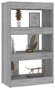 Estante/divisória 60x30x103cm derivados madeira cinzento sonoma