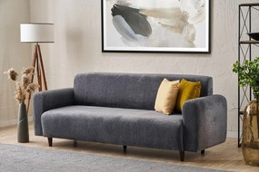 Sofá de 3 Lugares Noya – Cinzento – 220x87x70 cm