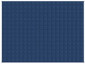 Manta pesada 11 kg 152x203 cm tecido azul