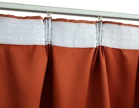 Cortinas blackout com ganchos 2 pcs 140x225 cm ferrugem