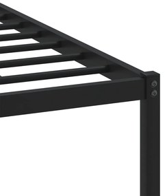 Estrutura de cama sem colchão 90x190 cm metal carvalho fumado