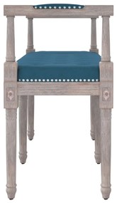 Banco 110x40x70 cm veludo azul