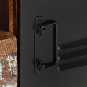 Móvel de TV 120x30x40 cm madeira recuperada maciça