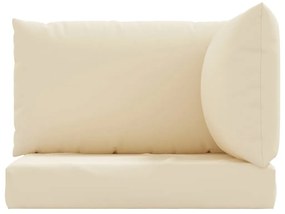 Almofadões para paletes 3 pcs tecido oxford bege