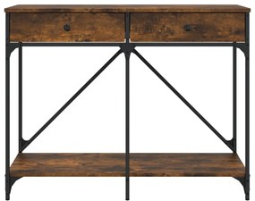 Mesa consola 100x39x78,5 cm derivados madeira carvalho fumado