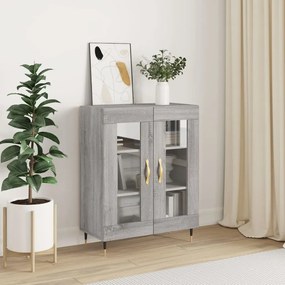 vidaXL Aparador 69,5x34x90 cm derivados de madeira cinzento sonoma