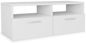 Móveis de TV 2 pcs aglomerado 95x35x36 cm branco