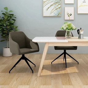 vidaXL Cadeiras de jantar 2 pcs veludo cinzento-escuro