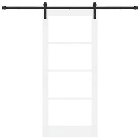 Porta Deslizante vidaXL com Conjunto de Ferragens 'ORKDAL'Branca 86x19