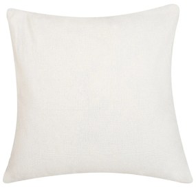 Almofada decorativa creme e cinzenta com padrão borboleta 45 x 45 cm MUSA Beliani
