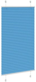 Azul Plissada Cega 80x150 cm Largura Tecido 79,4 cm Poliéster