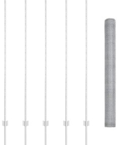 Postes de Cerca vidaXL 10 pcs U-Channel 150 cm Aço Galvanizado