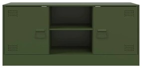 Móvel de TV 99x39x44 aço verde azeitona