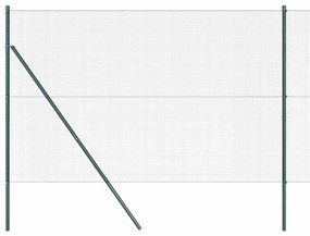 Cerca de Arame Soldado com 13 Postes Verde 1.6x25 m Aço